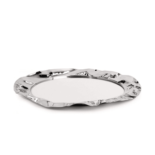 Alessi Foix Round Tray – Mirror Polished Stainless Steel