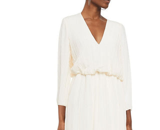 Zimmermann Gathered Plissé-Voile Mini Dress