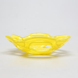 Unique Yellow Kosta Boda Basket Bowl by Anna Ehrner