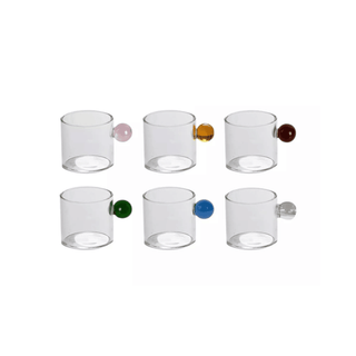 Harlequin Bobble Demitasse Espresso Cups, Set of Six