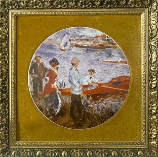 Framed Renoir Plaque, Limoges France