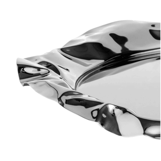 Alessi Foix Round Tray – Mirror Polished Stainless Steel