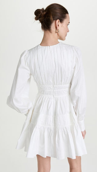 Aje Fallingwater White Mini Dress Back