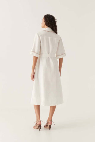 Aje Sahira Barbstitch Midi Dress BACK