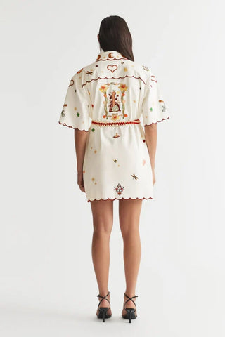 Antipodean Queen of Hearts Shirt Dress Renascence Studio 3