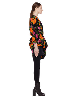 Balenciaga Floral Spandex Mini Side View