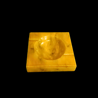 Catalin Bakelite Ashtray in Mustard