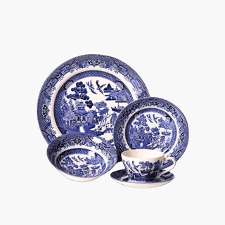 Churchill Blue Willow 5-Piece Dinner Set