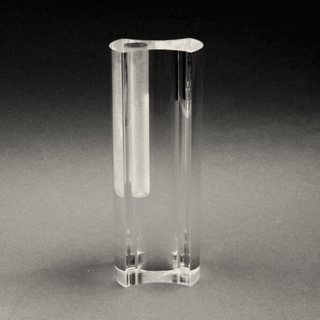 Clear Lucite Acrylic Astrolite Soliflore Vases Guzzini