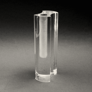 Clear Lucite Acrylic Astrolite Soliflore Vase