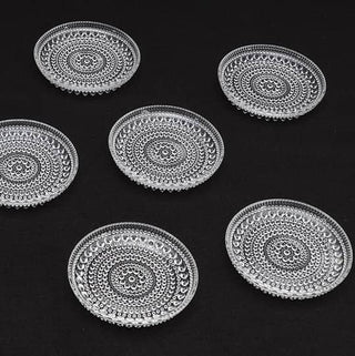 Kastehelmi Glass Dewdrop Coasters Set of 6 