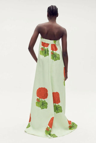 Oroton Posie Geranium Print Gown BACK