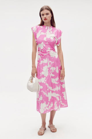 Oroton Silhouette Print Silk Dress