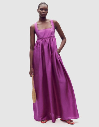 Oroton Silk Sundress in Magenta