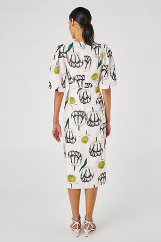 Oroton Spring Tulip Midi Dress Hire Back