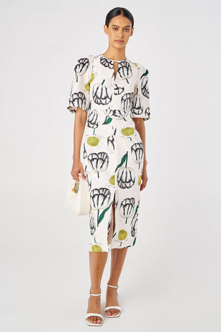 Oroton Spring Tulip Midi Dress Hire 1