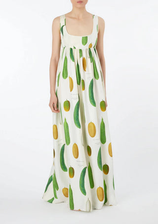 Oroton Summer Vegetable Print Dress