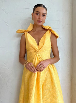 Rachel Gilbert Emiliano Gown in Lemondrop Renascence Studio 2