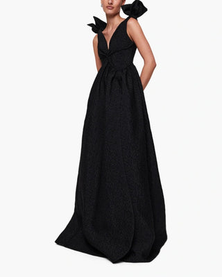 Rachel Gilbert Malea Gown in Black