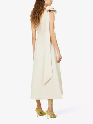 Rachel Gilbert Emiliano Malea Dress in Stone back
