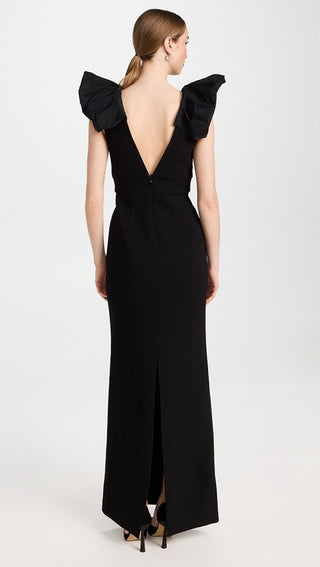 Rebecca Vallance Katie Gown in Black BACK