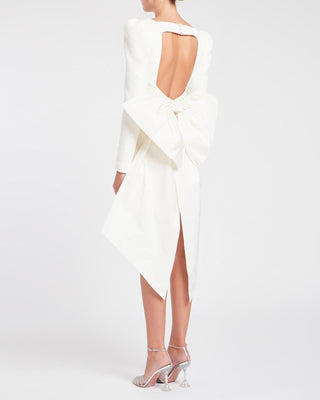 Rebecca Vallance Monique Mini Dress IVORY BACK