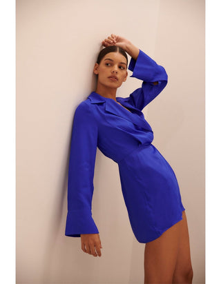 Roame Walker Mini Dress in Cobalt