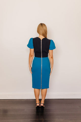 Roksanda Crepe Blue Midi