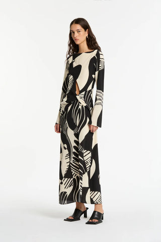 Sir The Label Realisme Twist Maxi Dress side view