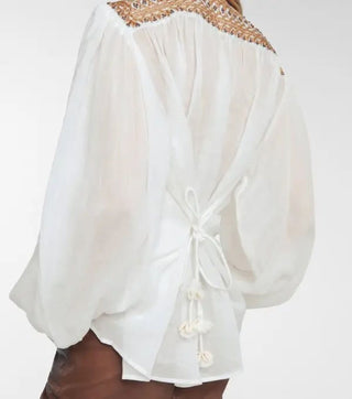 Zimmermann Brighton Beaded Yolk Blouse RSTUDIO4