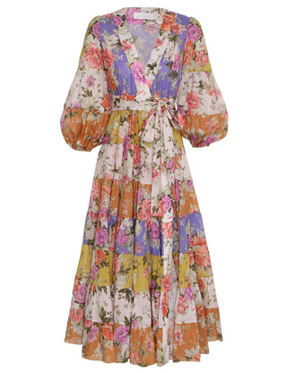 Zimmermann Pattie Wrap Midi DRESS HIRE STOCK