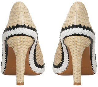 Zimmermann Raffia Pumps in Beige BACK