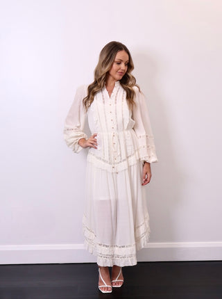 Zimmermann whitewave ivory dress