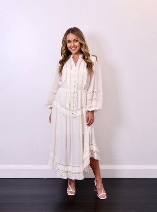 Zimmermann whitewave ivory dress hire