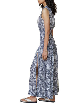 Bec and Bridge Arianne Print Midi Dress for Hire, Side