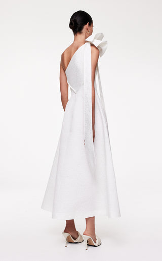 Rachel Gilbert Malea Asymmetric Midi Dress Hire