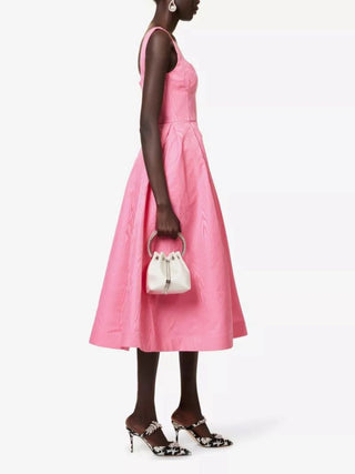 Rebecca Vallance Carmelita Midi Dress Pink SIDE