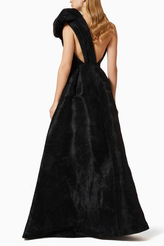 Rachel Gilbert Black Angus Gown for Hire. Back