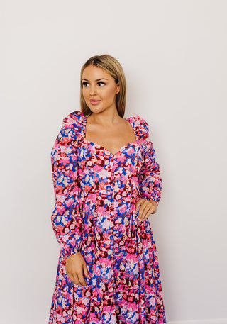 Steele Zea Wild Blossom Dress for Hire. Front